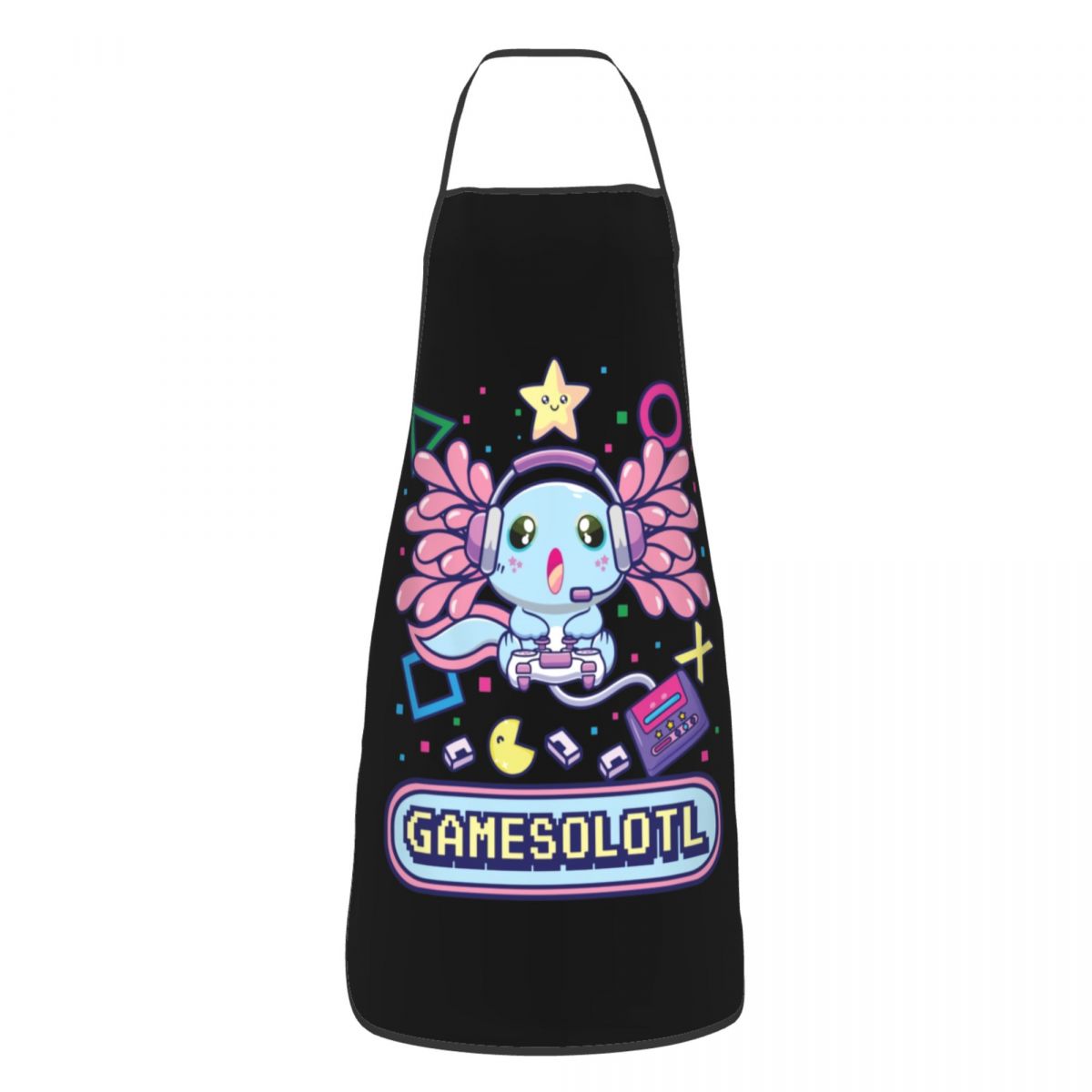 Kitchen Baking Game - Gamesalotl Axolotl Playing Video Game Apron