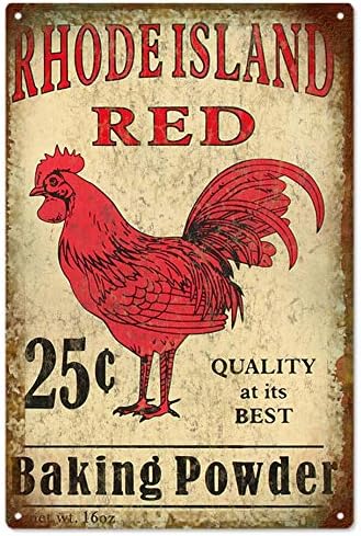 Kitchen Baking Island - Vintage Metal Tin Sign Rhode Island