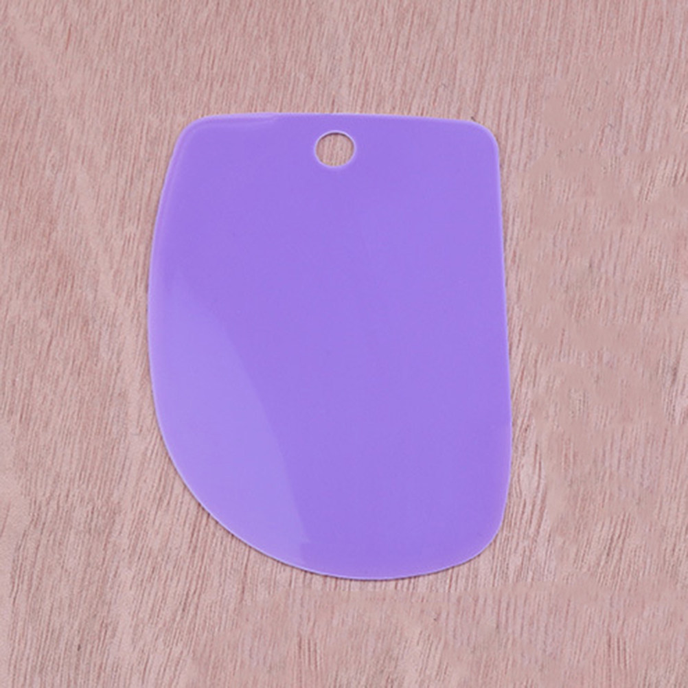 Dough Scraper Curved - 3Pcs Dough Scrapers Plastic Flat Curved