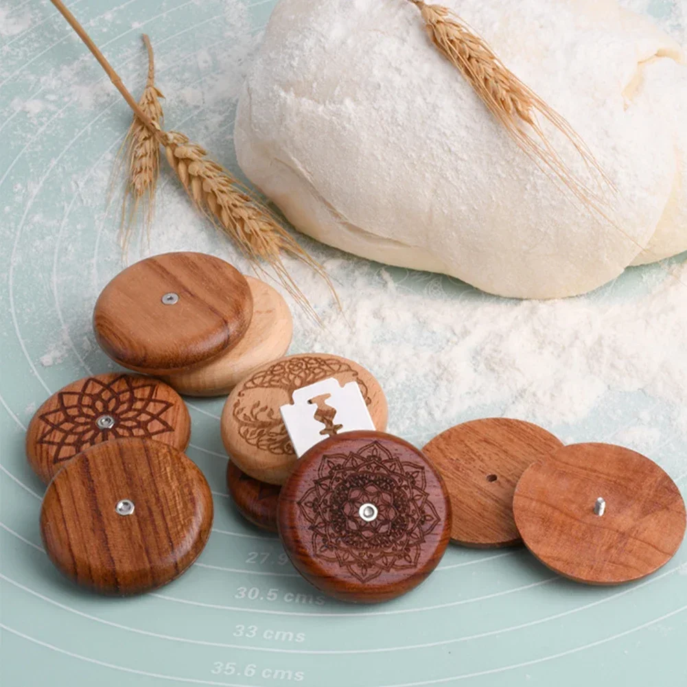 Dough Scraper Curved - Bread Bakery Lame Tools Wooden Scraper