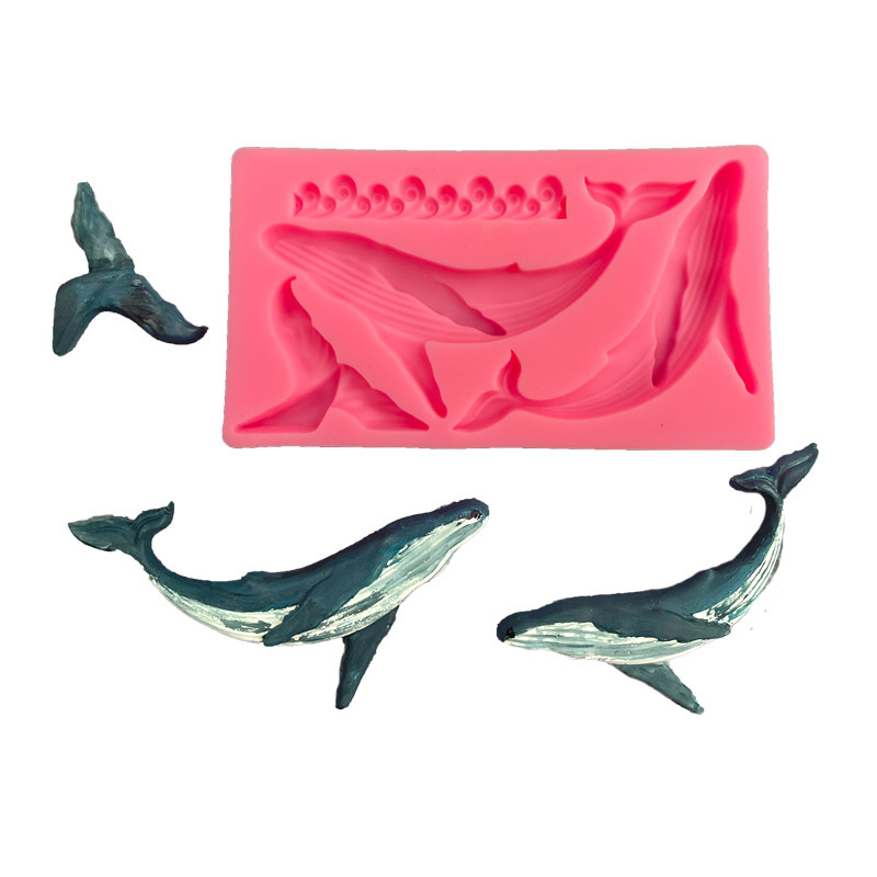 Baking Kitchen Diy - DIY Whale Silicone Mold Ocean Series