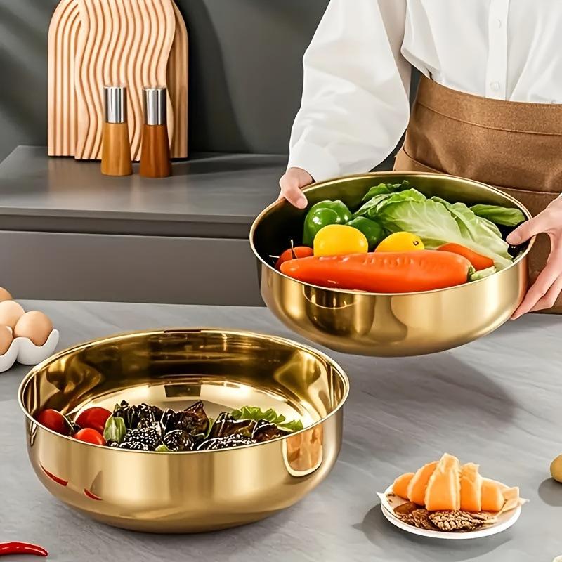 Kitchen Baking Bowls - New Stainless Steel Mixing Bowl With