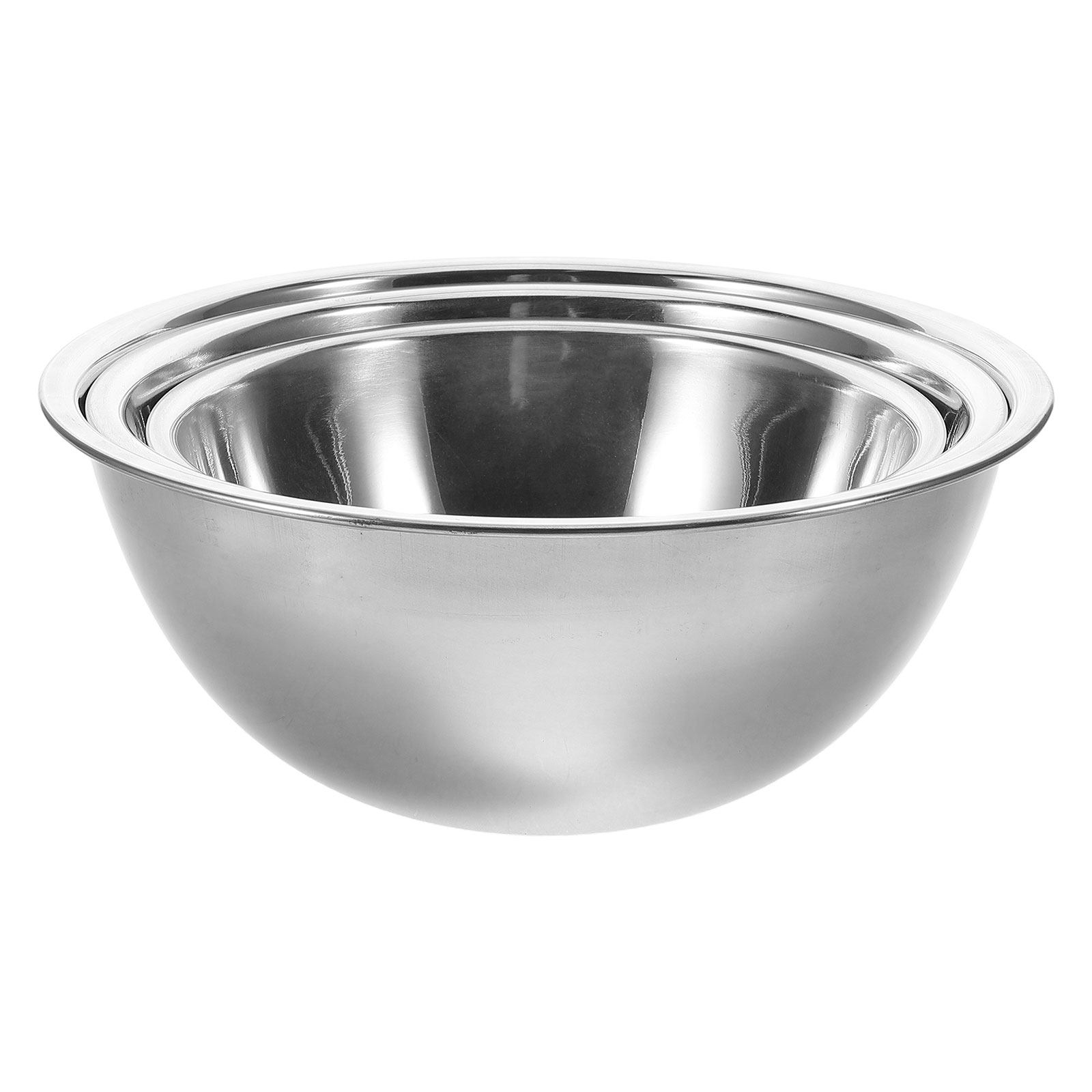 Kitchen Baking Bowls - 3Pcs Stainless Steel Mixing Bowls Set
