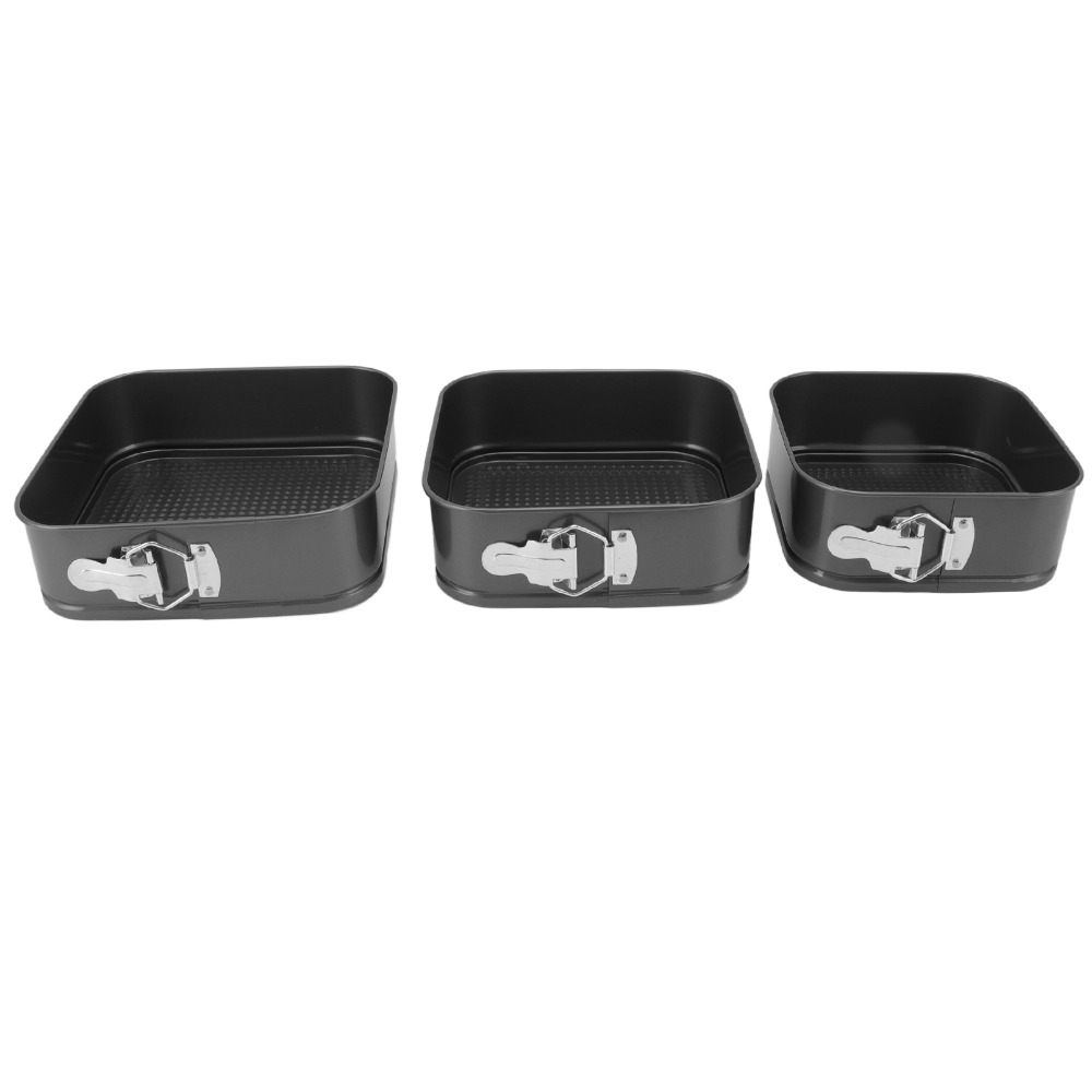 Springform Pan Set - 3pcs Carbon Steel Springform Cake Pan