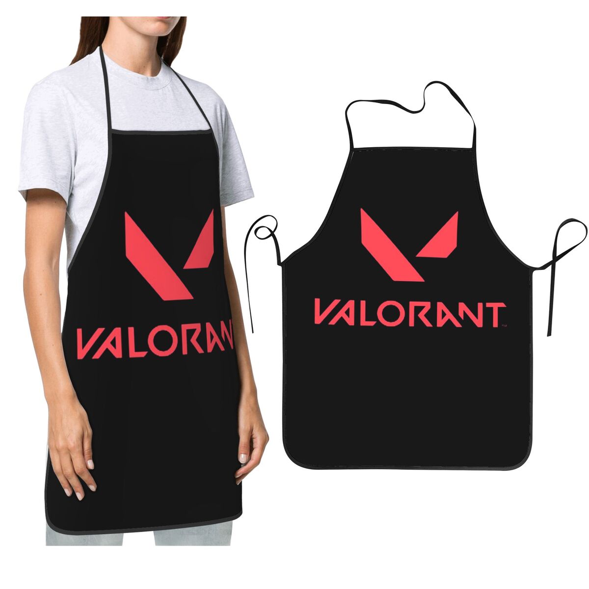 Kitchen Baking Game - V-Valorant Riot Games Shooting Aprons Chef