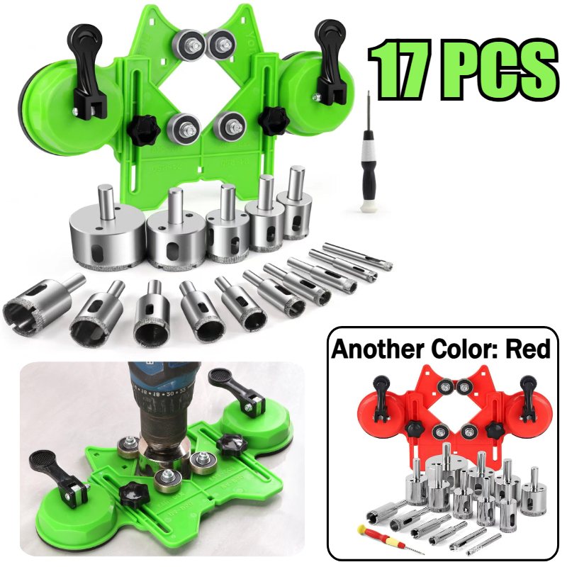 Rolling Pin Marble - 17Pcs Diamond Tile Drill Bits Set
