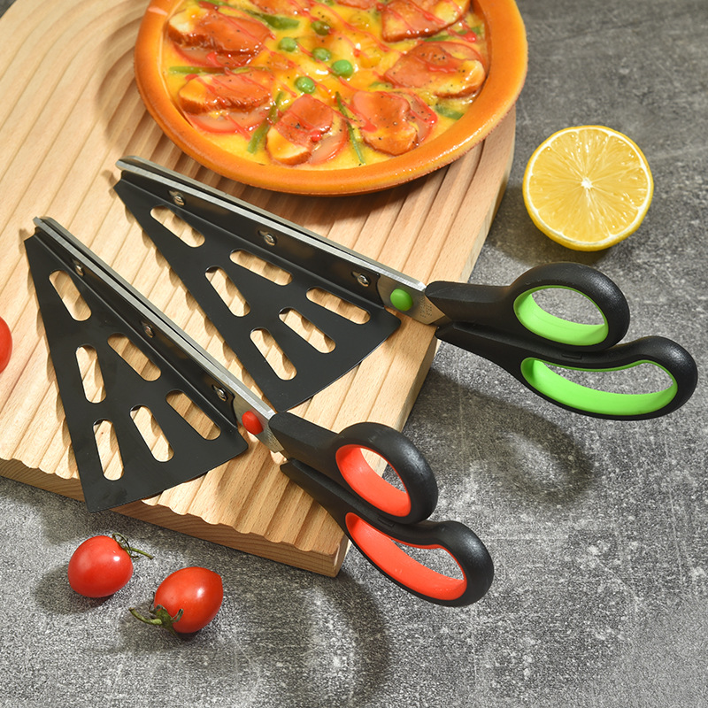 Kitchen Shears In Baking - Stainless steel detachable pizza shears Creative