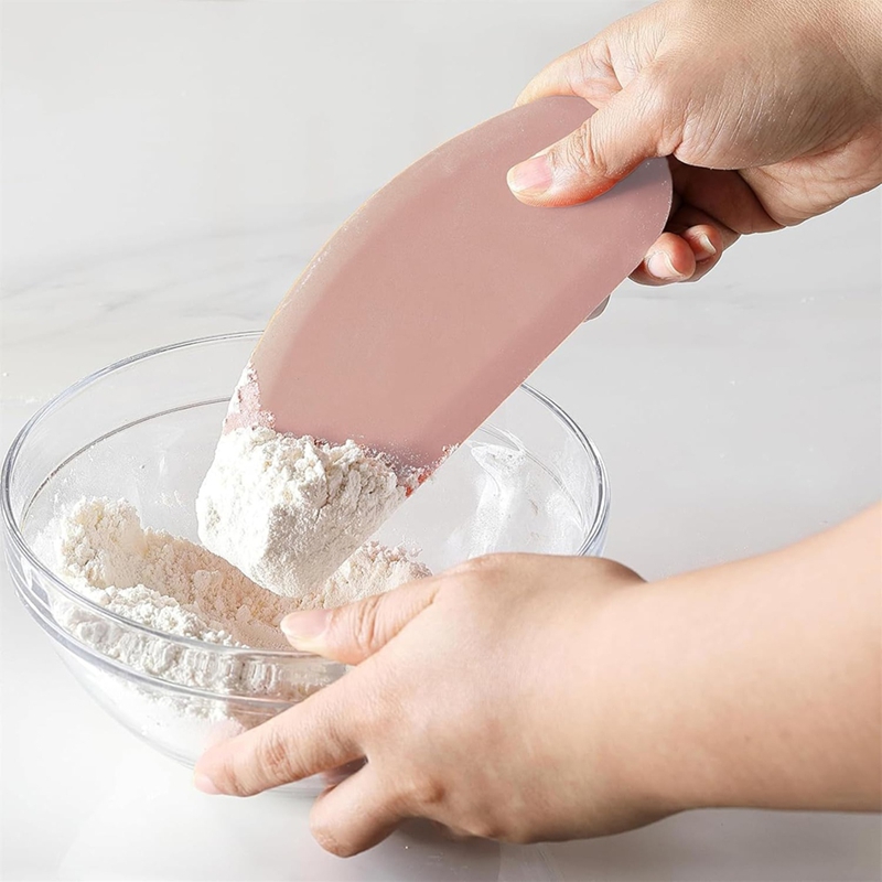 Silicone Bowl Scraper Flexible - Dough Scraper Curved ulasan dan harga