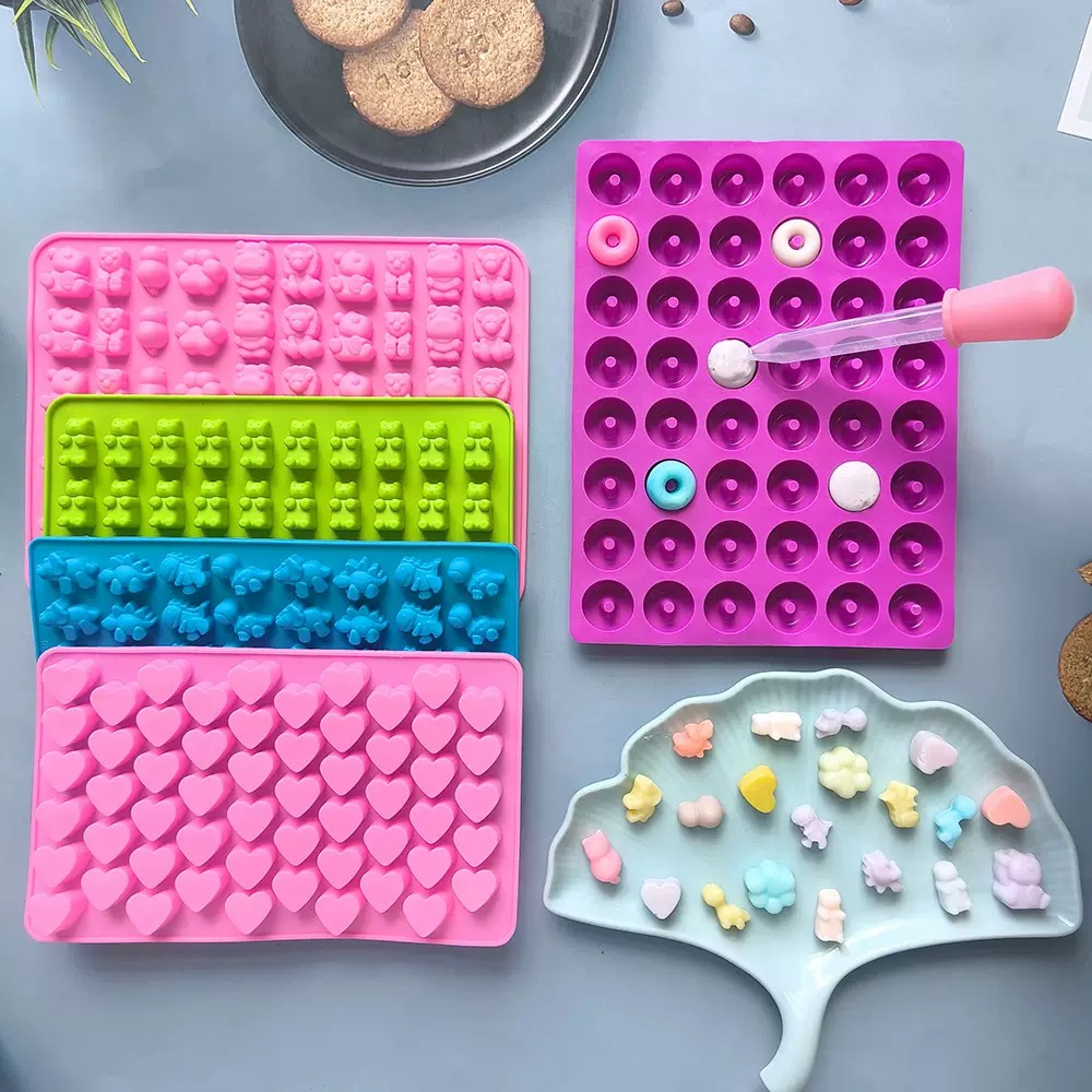7Pcs Candy Silicone Moulds wit - Kitchen Baking Tray ulasan dan harga