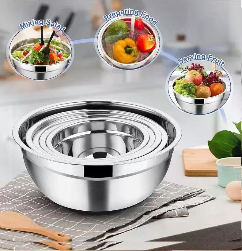 Thickened Stainless Steel Mixi - Kitchen Baking Bowls ulasan dan harga