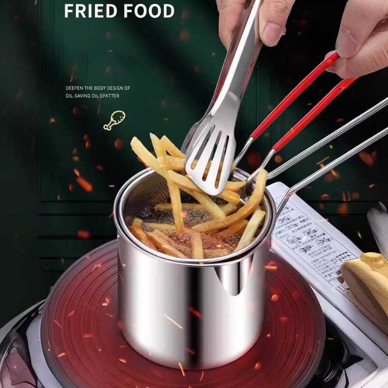 304 Stainless Steel Deep Fryer - Kitchen Baking Utensil ulasan dan harga