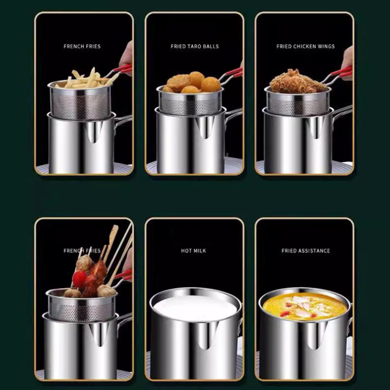 304 Stainless Steel Deep Fryer - Kitchen Baking Utensil ulasan dan harga