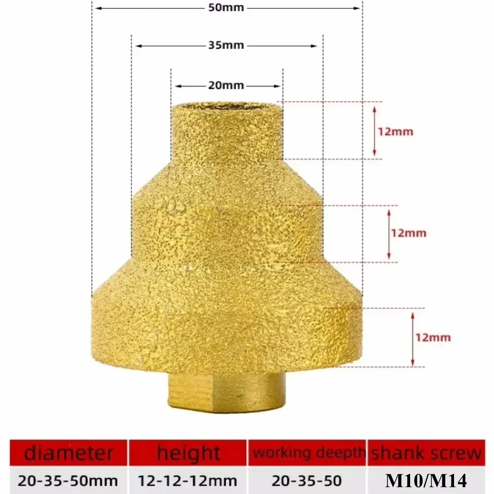 20-50mm Brazing Step Drill Bit - Rolling Pin Marble ulasan dan harga