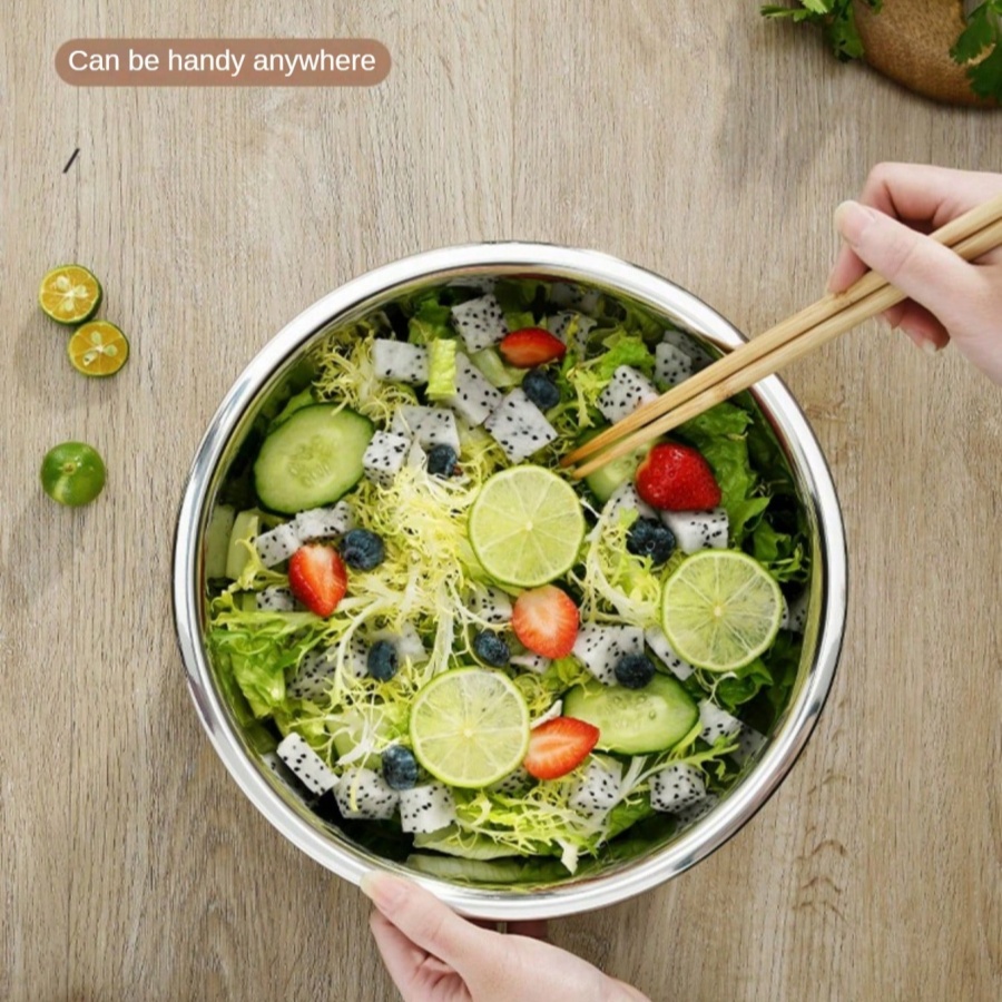 Stainless Steel Round Kitchen  - Kitchen Baking Bowls ulasan dan harga