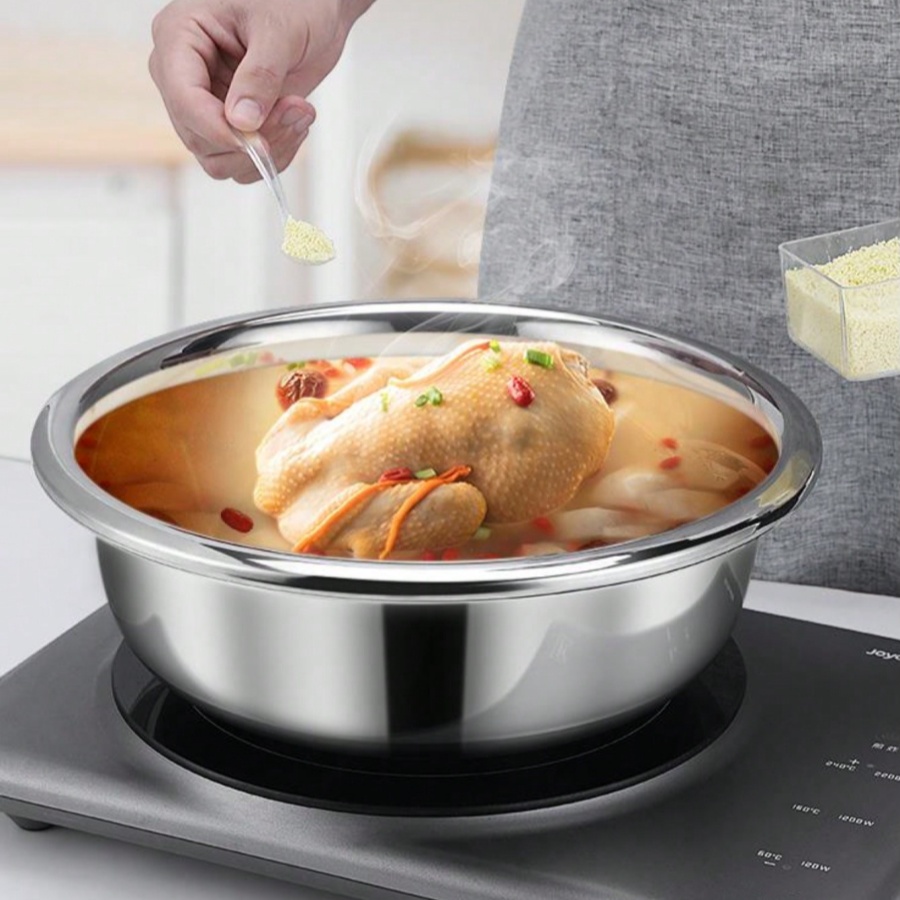Stainless Steel Round Kitchen  - Kitchen Baking Bowls ulasan dan harga