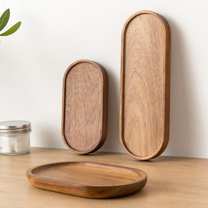 Tableware Solid Wood Food Tray - Cake Board Round ulasan dan harga