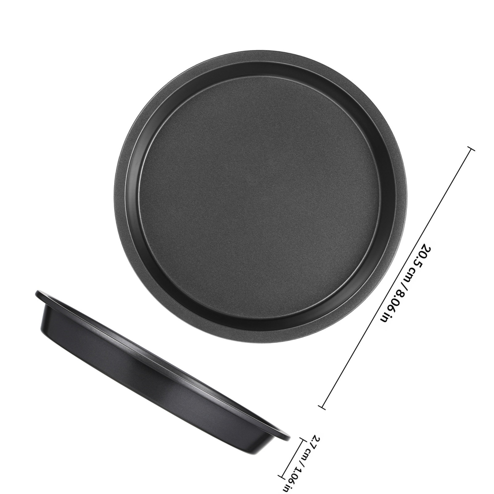 Round Carbon Steel Pizza Pan N - Kitchen Baking Tray ulasan dan harga