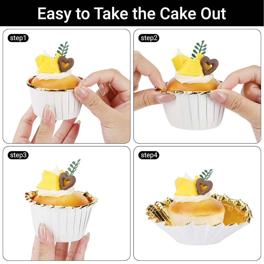 50 pcs Muffins Cup Paper Cupca - Baking Kitchen Diy ulasan dan harga