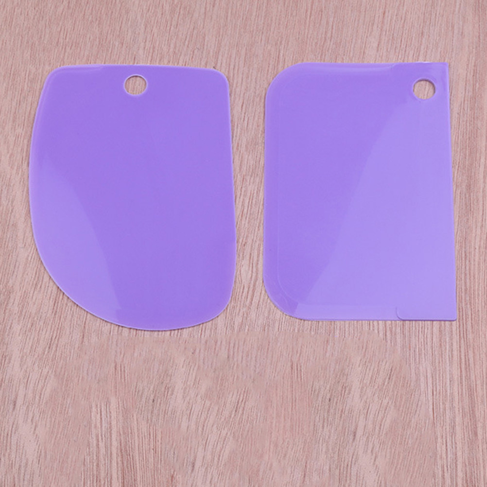 3Pcs Dough Scrapers Plastic Fl - Dough Scraper Curved ulasan dan harga