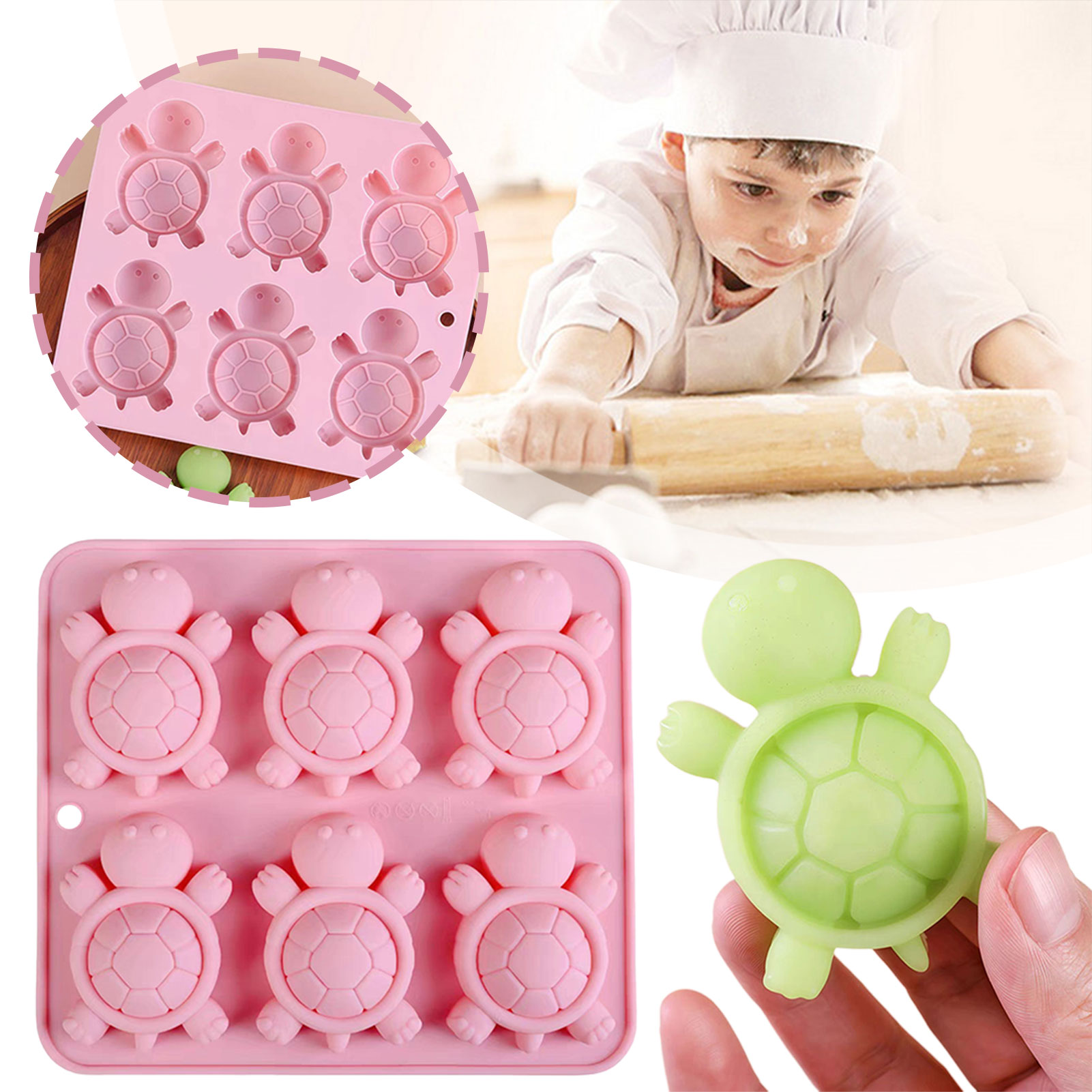 Turtles Ice Tray 3D Tortoises  - Kitchen Baking Tray ulasan dan harga