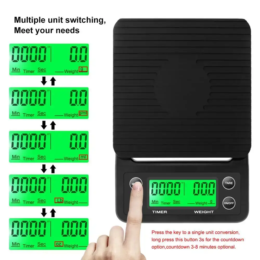 3kg/0.1g 5kg/0.1g Drip Coffee  - Kitchen Baking Timer ulasan dan harga