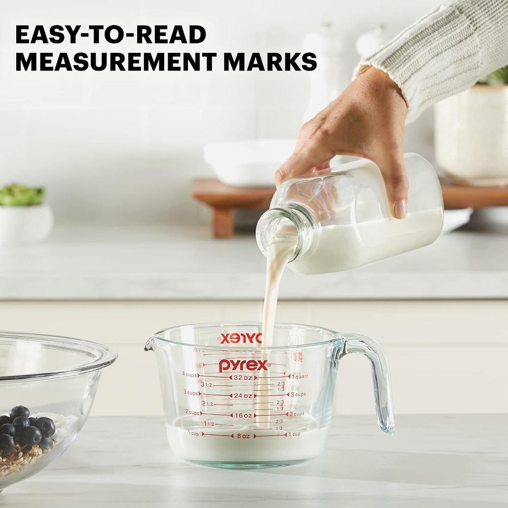 4 Cup Glass Measuring Cup for  - Kitchen Baking Essentials ulasan dan harga
