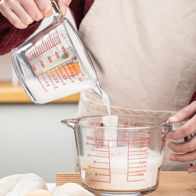 2/4 Cup Glass Measuring Cup Fo - Kitchen Baking Essentials ulasan dan harga