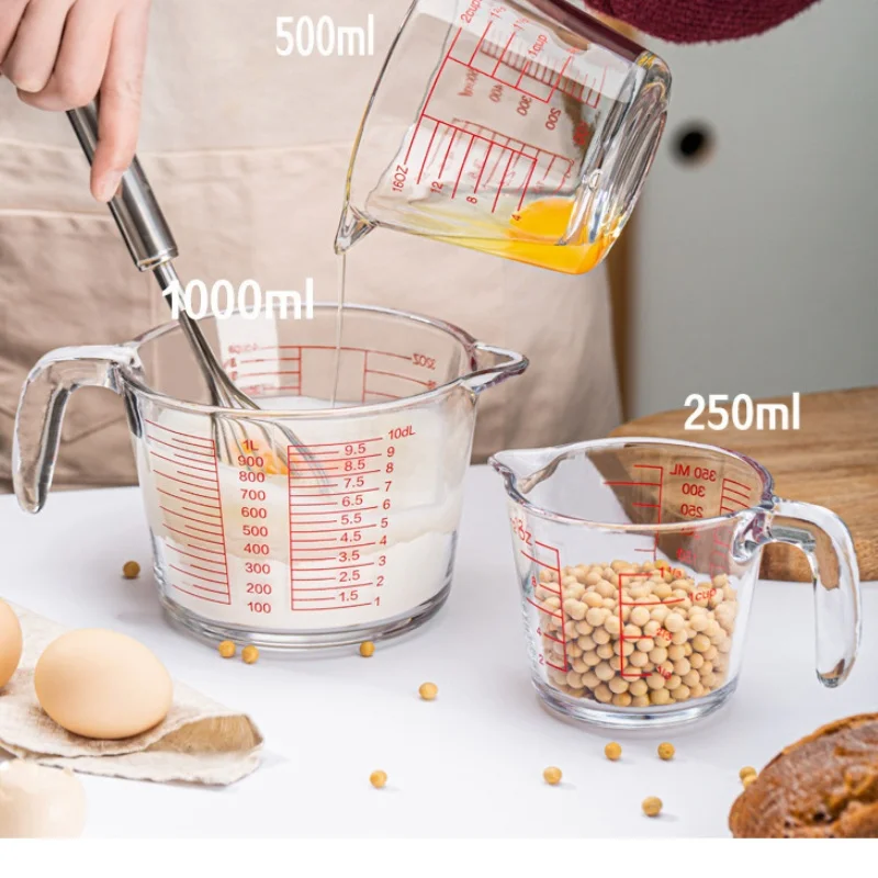 2/4 Cup Glass Measuring Cup Fo - Kitchen Baking Essentials ulasan dan harga