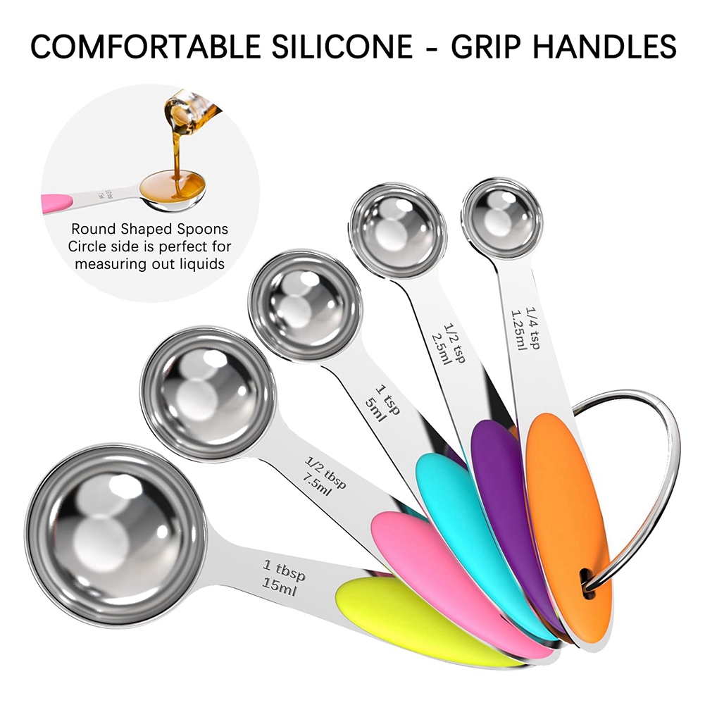 A25F-Measuring Cups And Spoons - Kitchen Baking Utensil Set ulasan dan harga