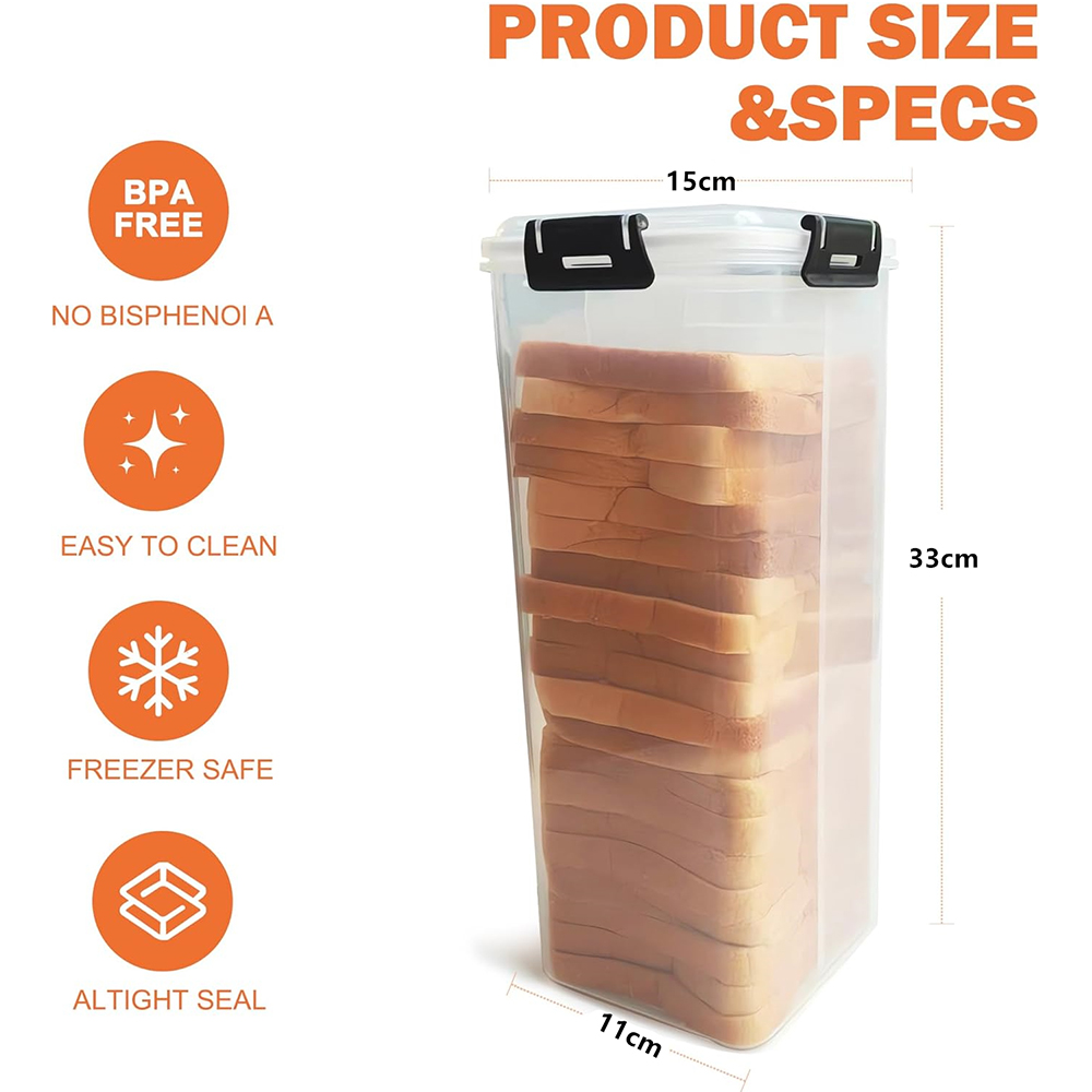 Bread Storage Container with A - Kitchen Baking Tray ulasan dan harga