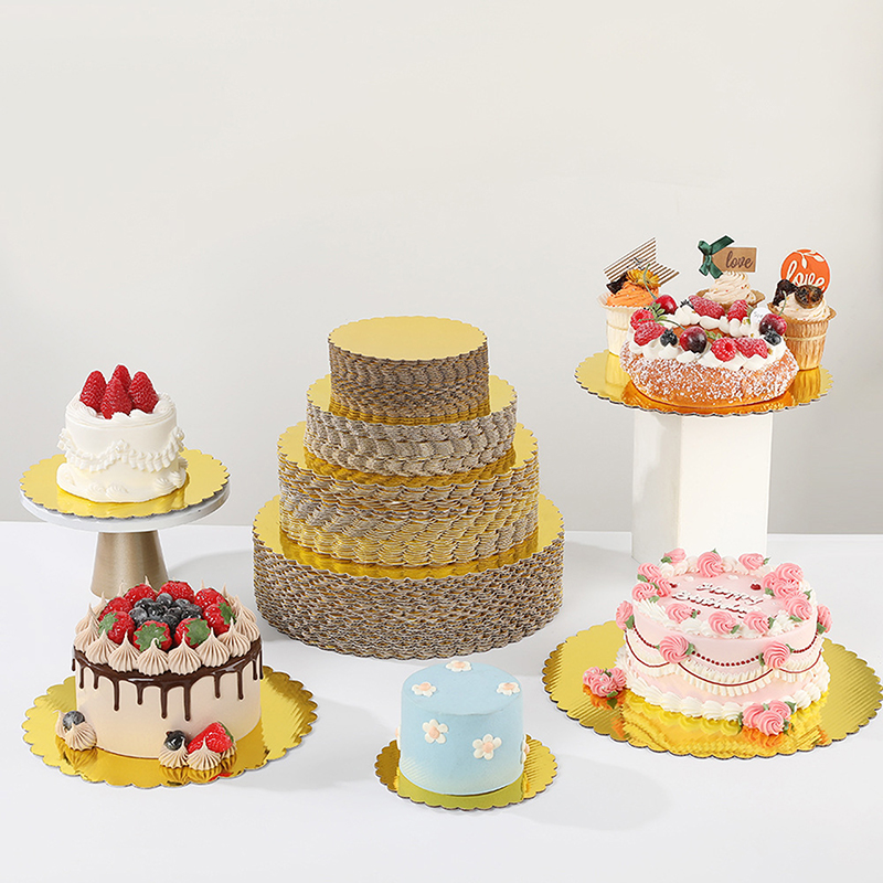 4/5/6/7/8/10 Inch Golden Round - Cake Board Round ulasan dan harga
