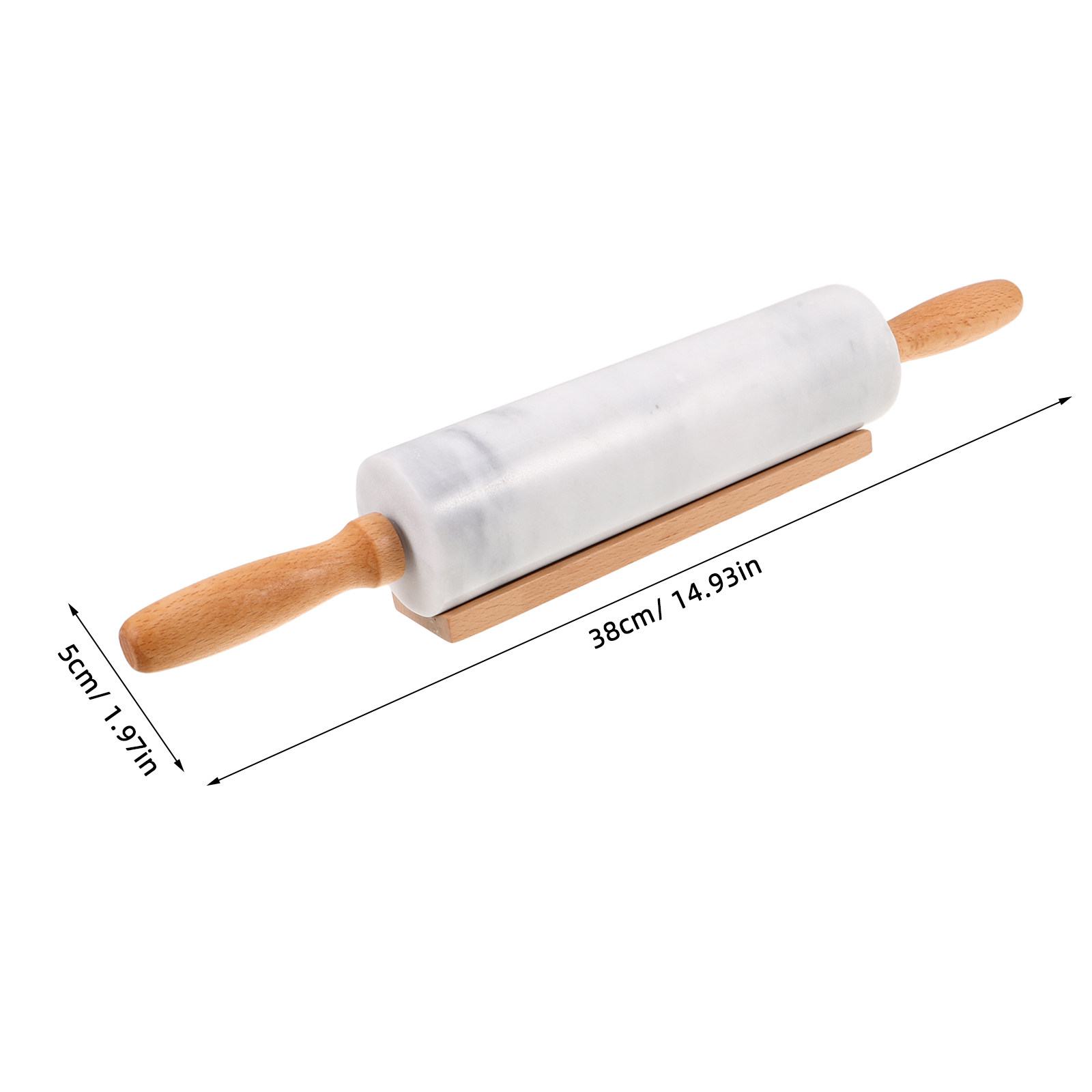 1Pc Marble Rolling Pin Ergonom - Rolling Pin Marble ulasan dan harga