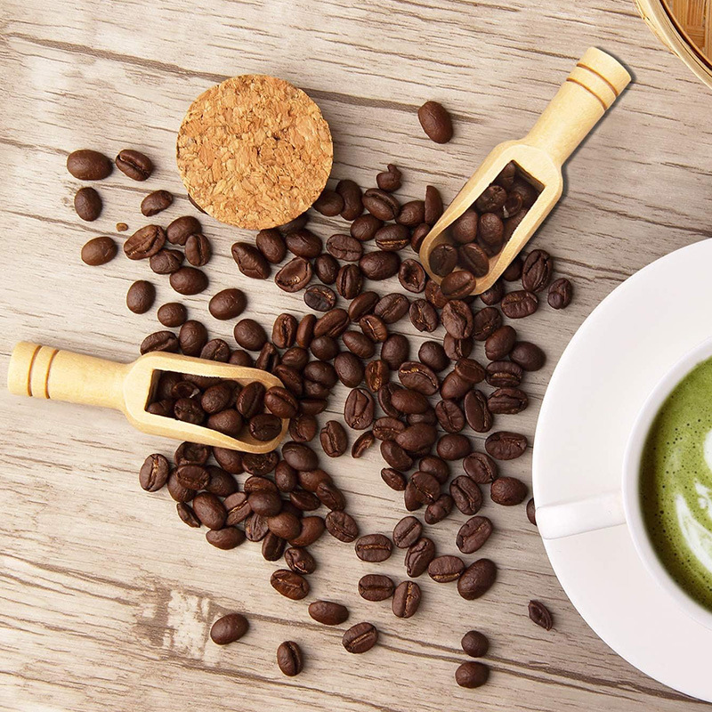 2/5PCS Wooden Coffee Scoop Set - Kitchen Baking Utensil Set ulasan dan harga