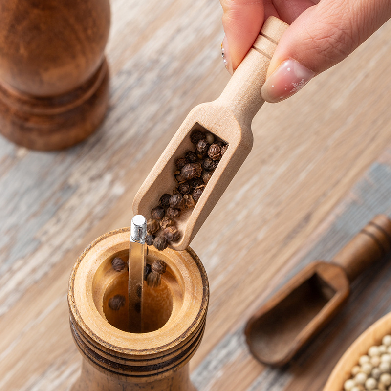 2/5PCS Wooden Coffee Scoop Set - Kitchen Baking Utensil Set ulasan dan harga