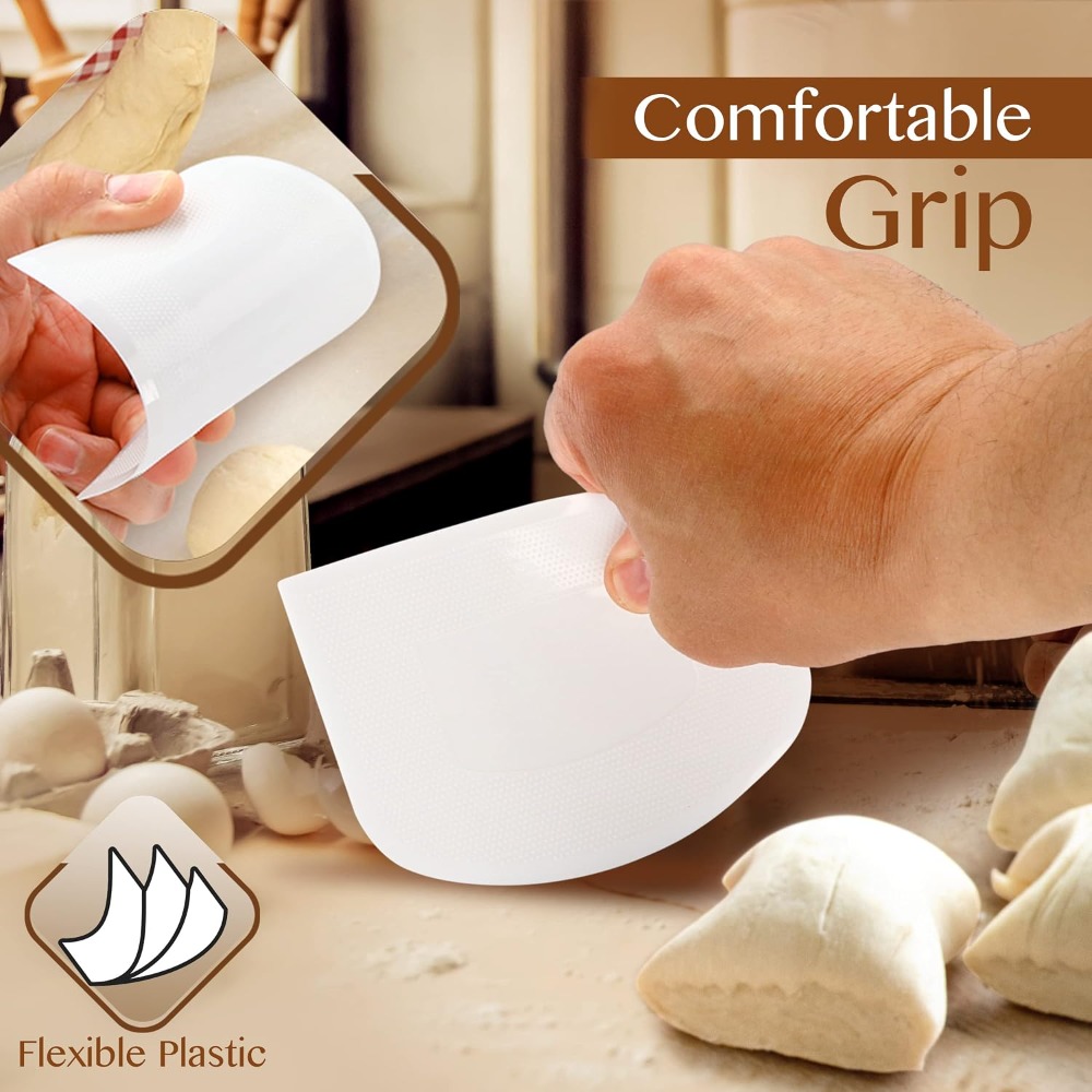 Flexible Plastic Dough Scraper - Dough Scraper Curved ulasan dan harga