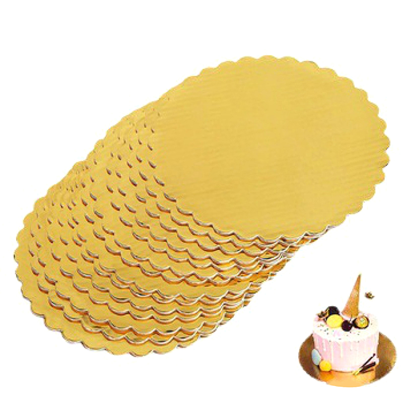 4/5/6/7/8/10 Inch Golden Round - Cake Board Round ulasan dan harga