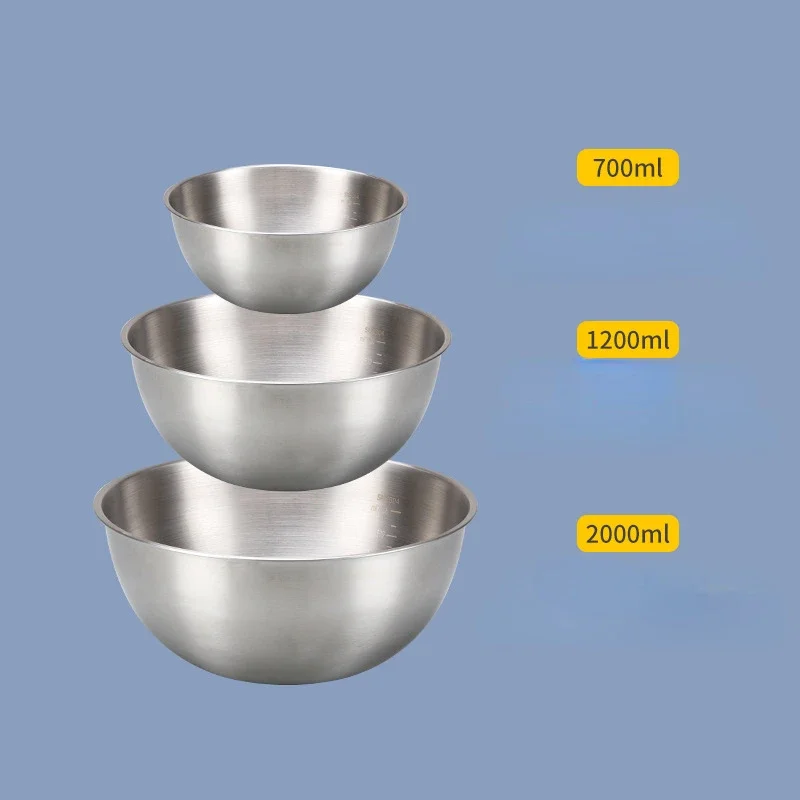 3PCS Stainless steel cooking b - Kitchen Baking Bowls ulasan dan harga