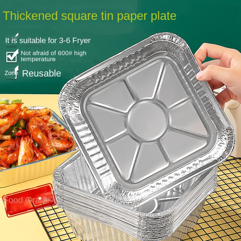 20CM Air Fryer Aluminum Foil P - Kitchen Baking Tray ulasan dan harga