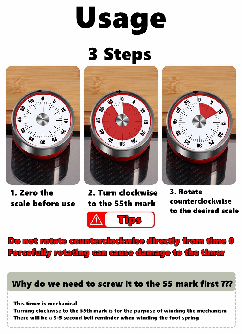 Countdown Reminder Magnetic Me - Kitchen Baking Timer ulasan dan harga