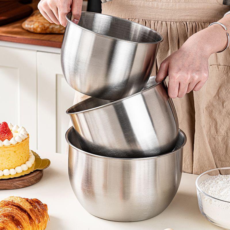 1Pc Stainless Steel Mixing Bow - Kitchen Baking Bowls ulasan dan harga