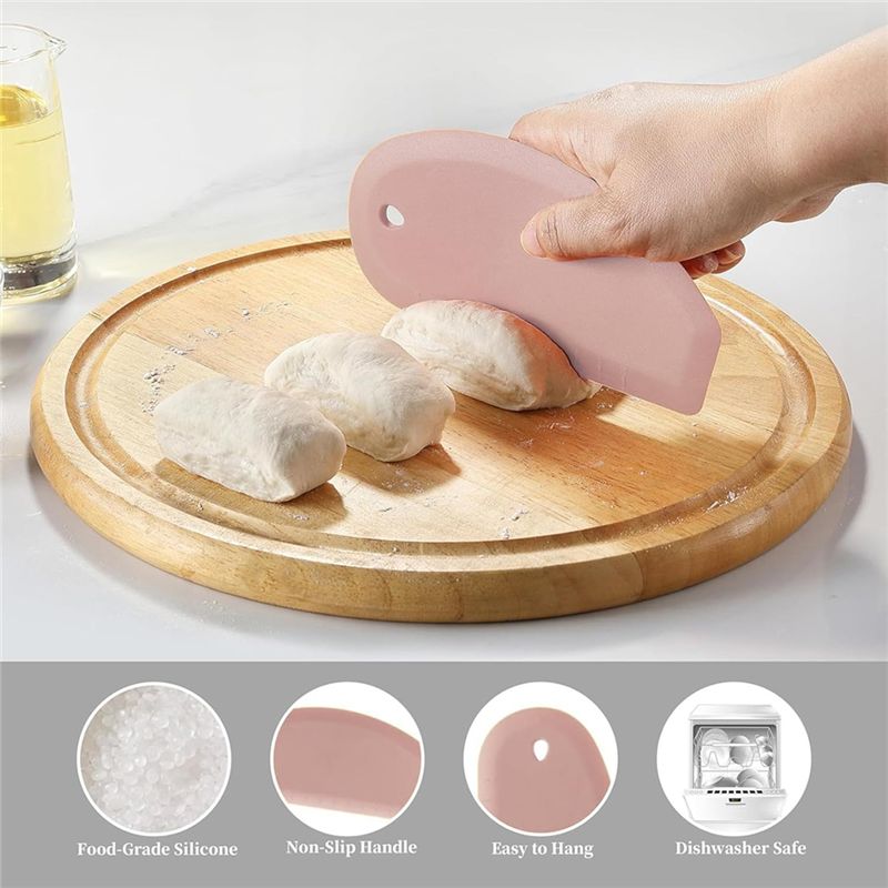 ABAH-Silicone Bowl Scraper Fle - Dough Scraper Curved ulasan dan harga