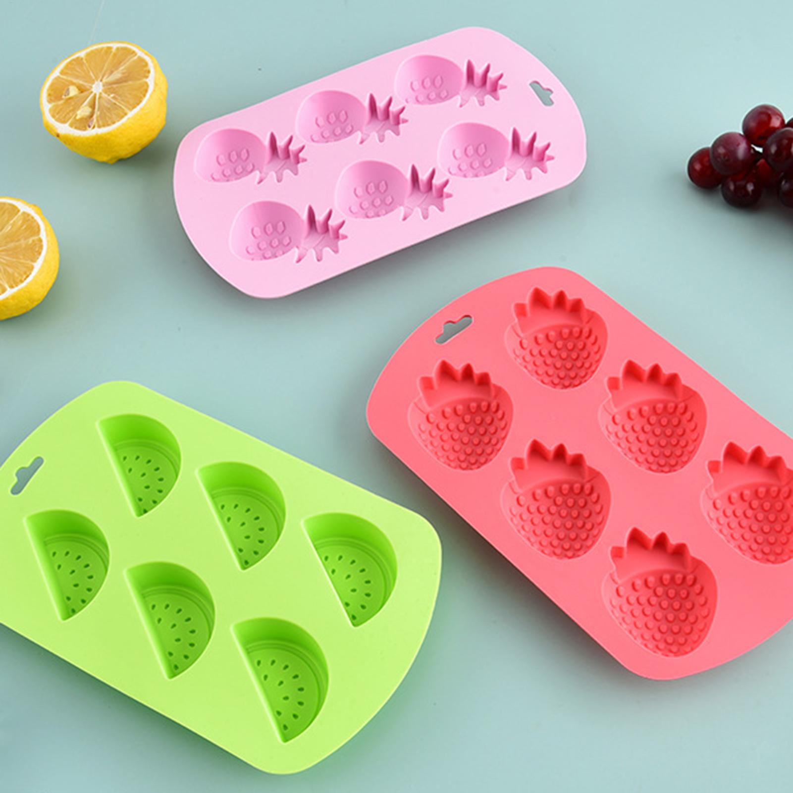 6 Cavity Fruit Shaped Silicone - Baking Kitchen Diy ulasan dan harga