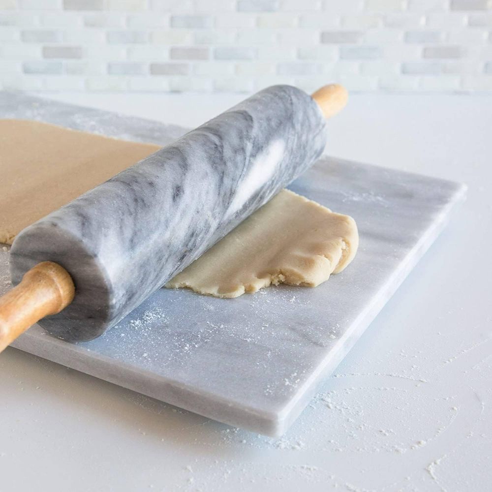 10-Inch White Marble Rolling P - Rolling Pin Marble ulasan dan harga