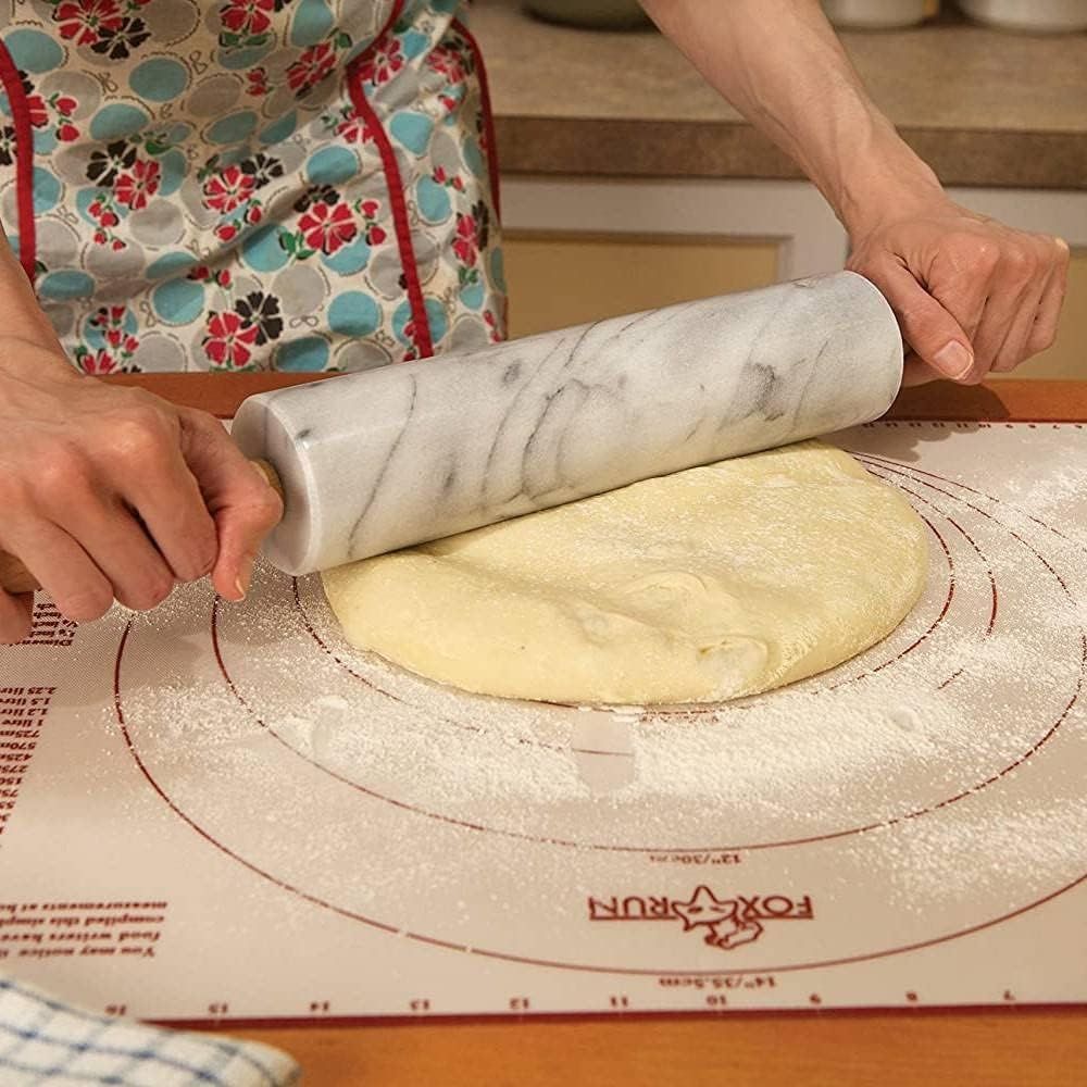 10-Inch White Marble Rolling P - Rolling Pin Marble ulasan dan harga