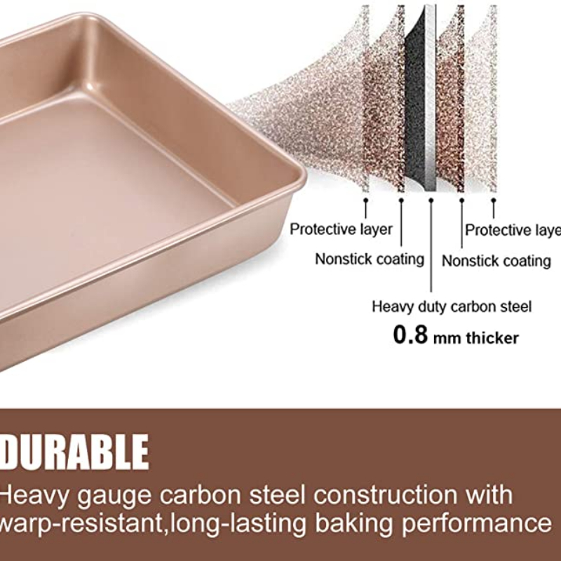 Thicken Carbon Steel Golden Ba - Springform Pan Set ulasan dan harga