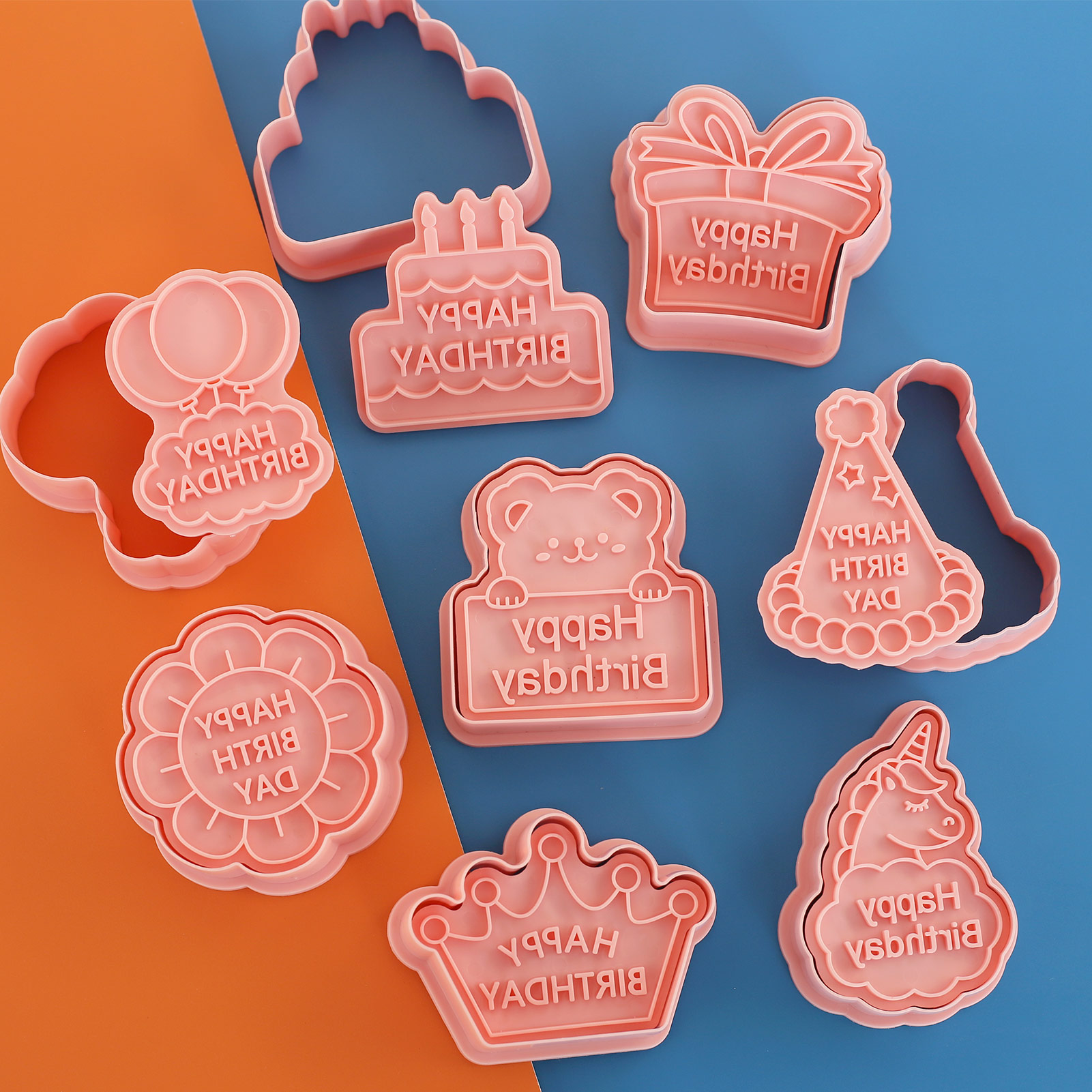 8pcs Happy Birthday Cookie Cut - Baking Kitchen Diy ulasan dan harga