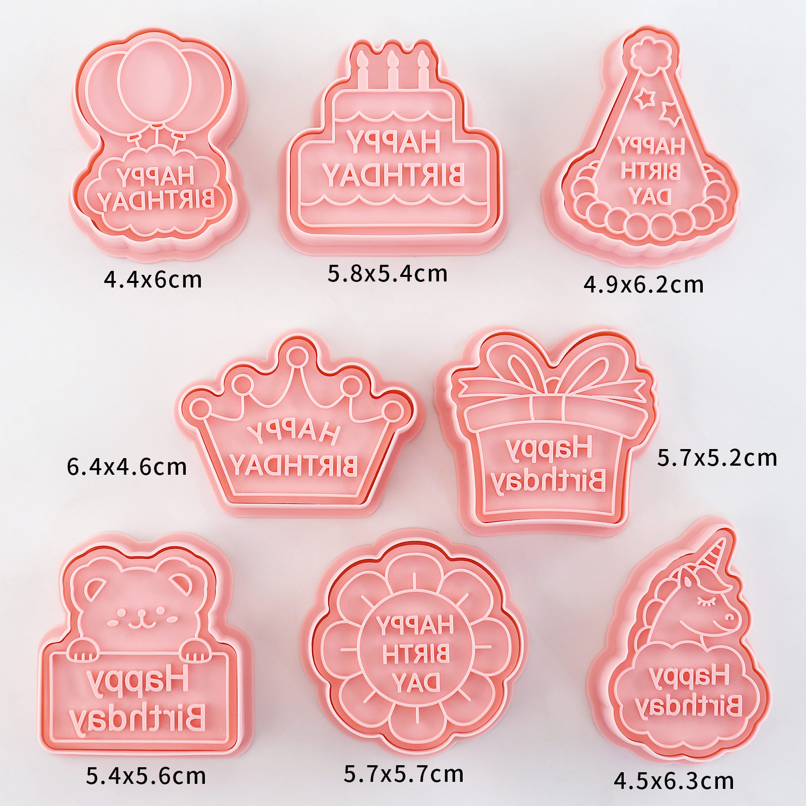 8pcs Happy Birthday Cookie Cut - Baking Kitchen Diy ulasan dan harga