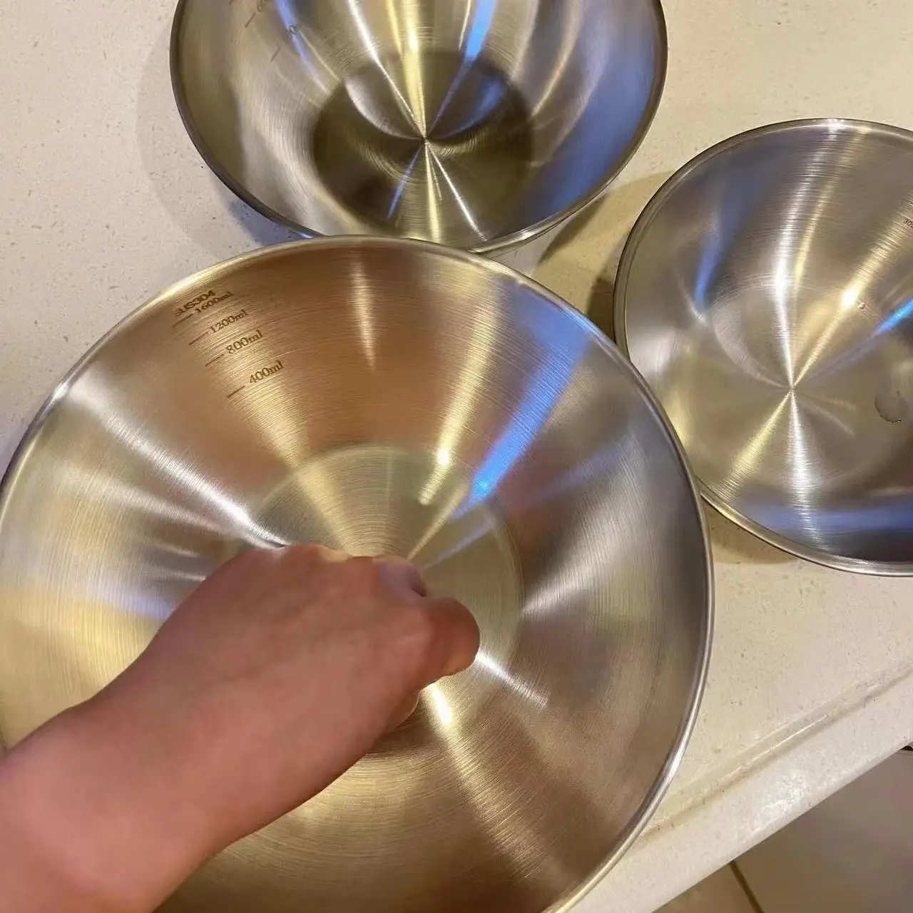 1-3 Stainless Steel Bowl Set w - Kitchen Baking Essentials ulasan dan harga