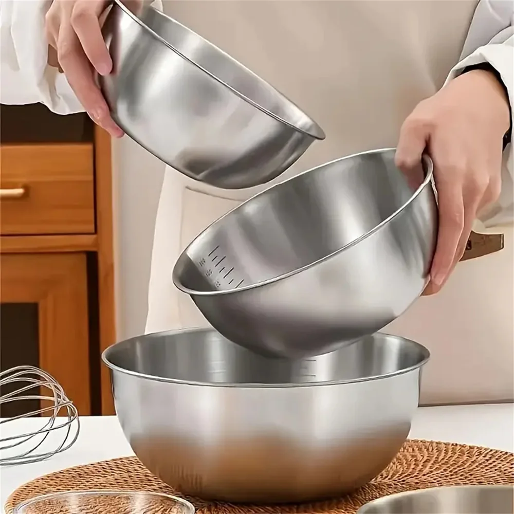 1-3 Stainless Steel Bowl Set w - Kitchen Baking Essentials ulasan dan harga