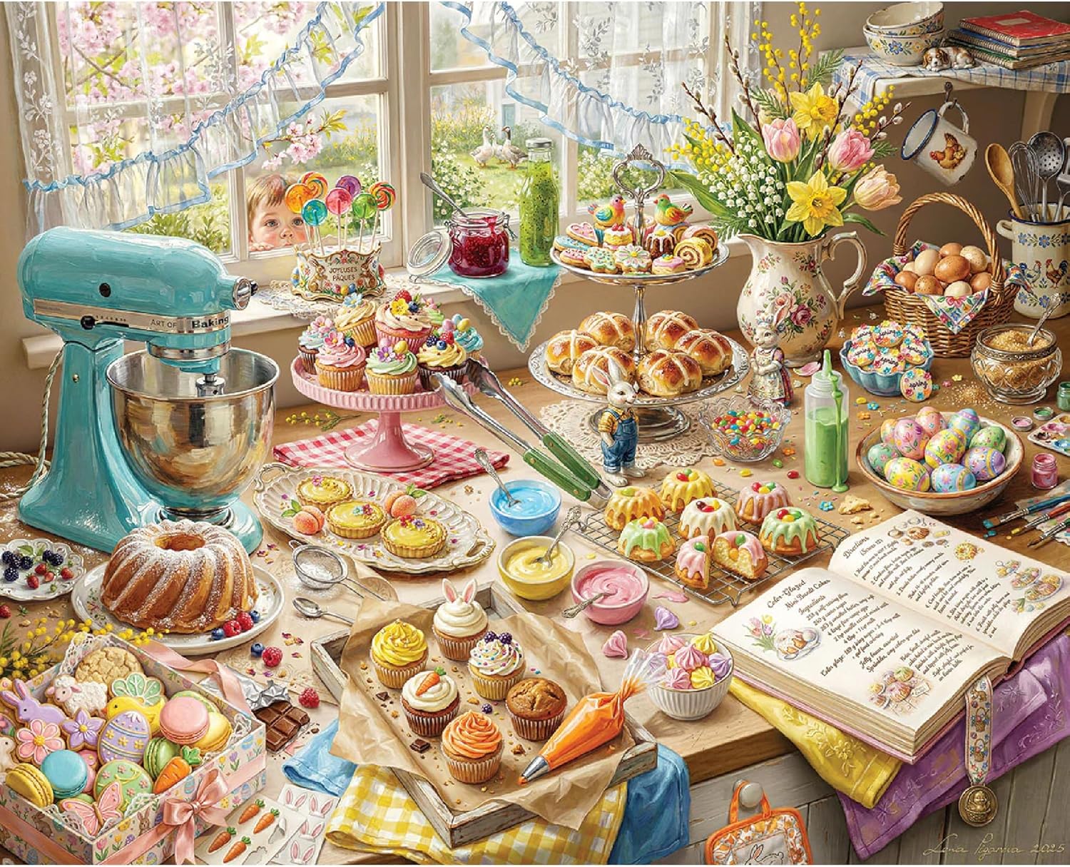 1000 PCS Jigsaw Puzzles for Ad - Kitchen Baking Game ulasan dan harga